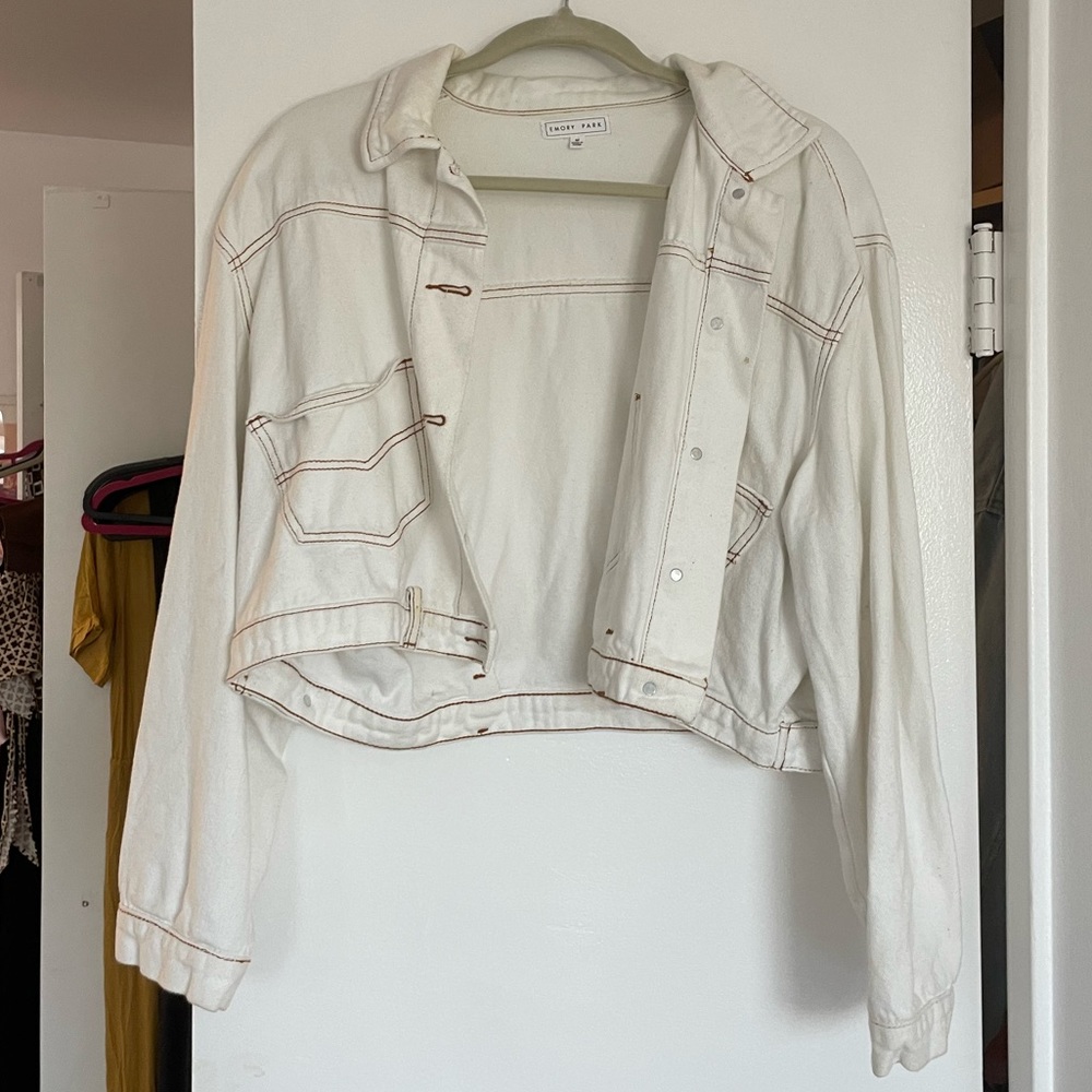 White denim jacket